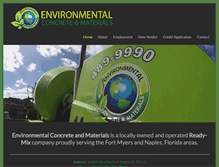 Tablet Screenshot of environmentalconcrete.com